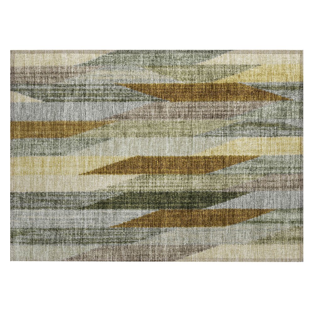 Machine Washable Indoor/Outdoor Chantille ACN2720 Gray 2'6" x 3'10" Rug. Picture 1