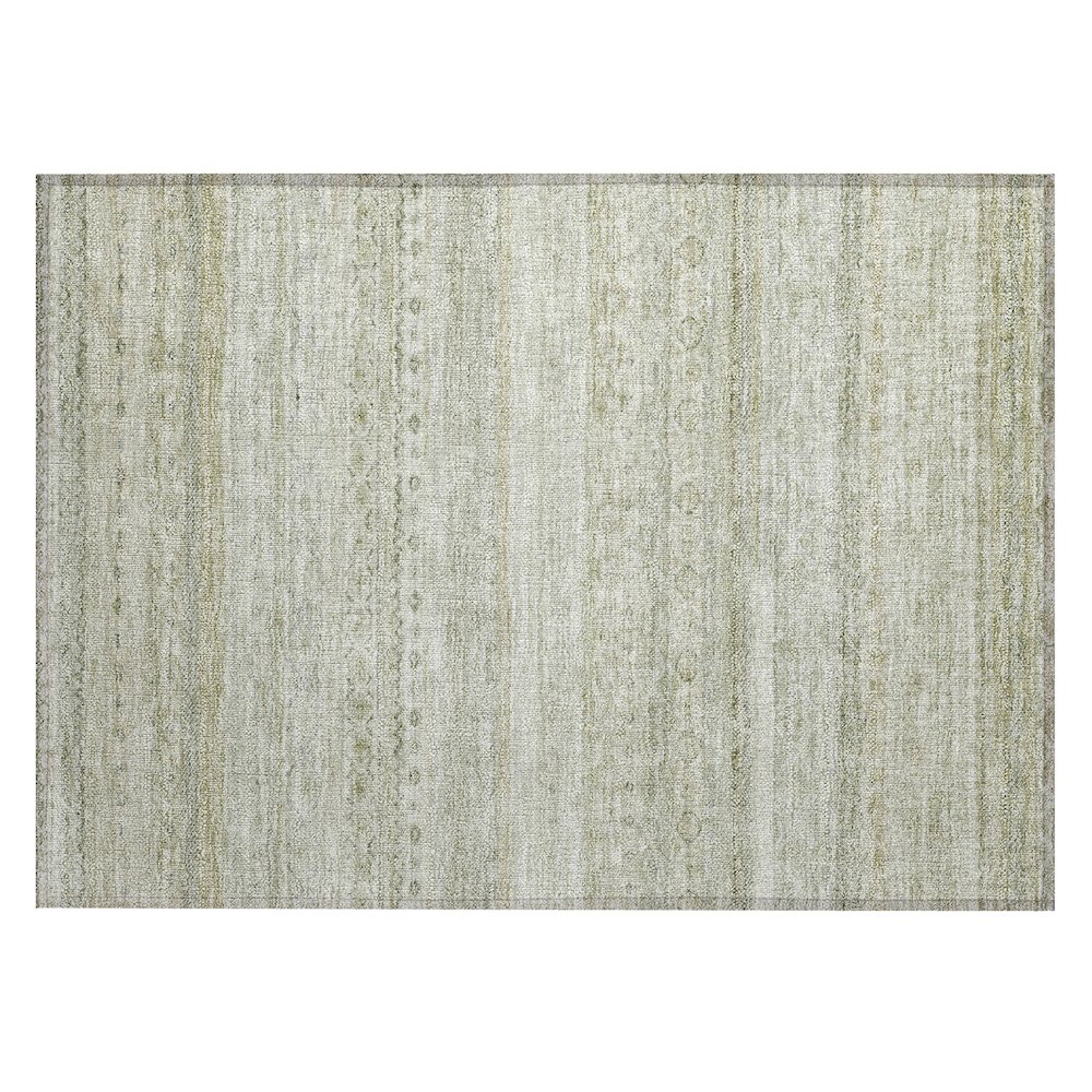 Machine Washable Indoor/Outdoor Chantille ACN2722 Brown 2'6" x 3'10" Rug. Picture 1
