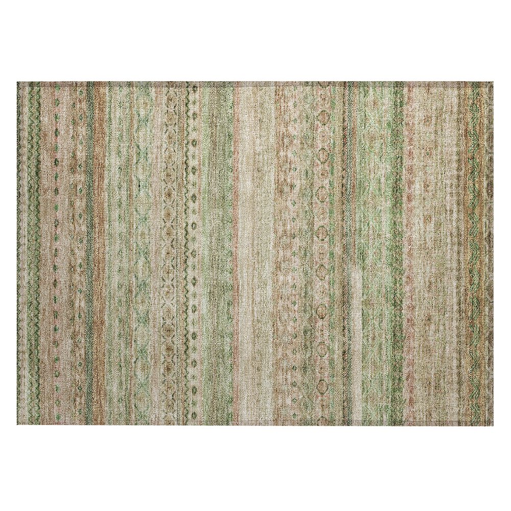 Machine Washable Indoor/Outdoor Chantille ACN2722 Orange 2'6" x 3'10" Rug. Picture 1