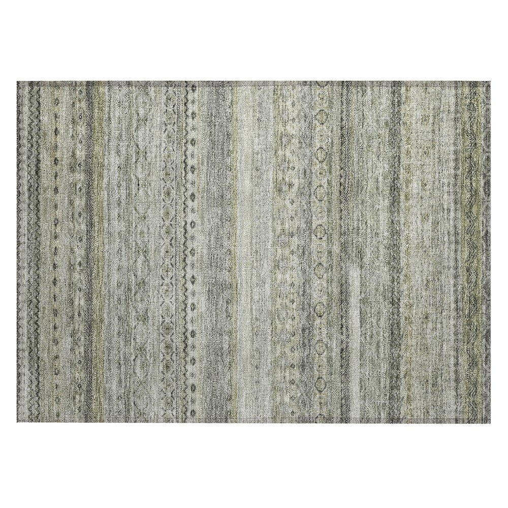 Machine Washable Indoor/Outdoor Chantille ACN2722 Gray 2'6" x 3'10" Rug. Picture 1