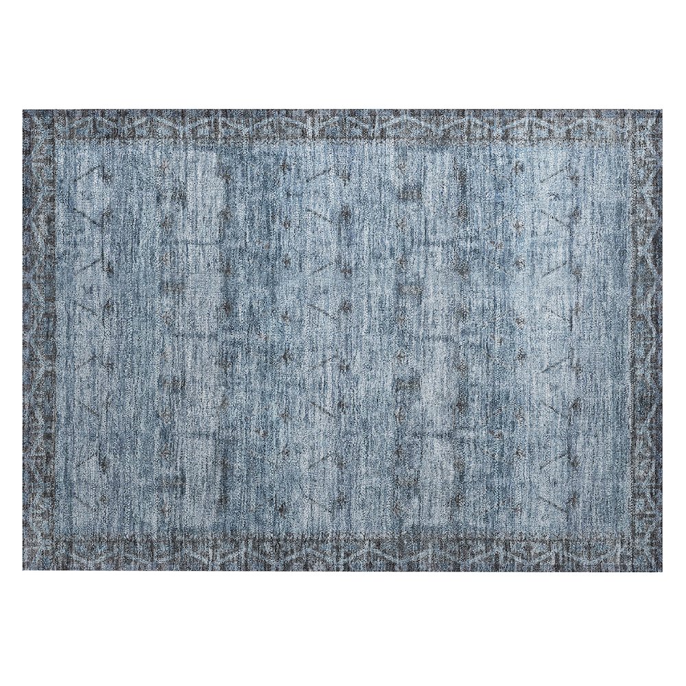 Machine Washable Indoor/Outdoor Chantille ACN2724 Blue 2'6" x 3'10" Rug. Picture 1