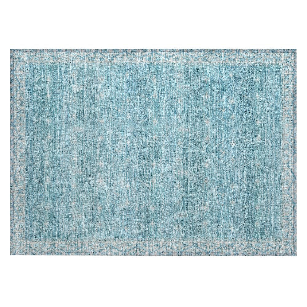 Machine Washable Indoor/Outdoor Chantille ACN2725 Blue 2'6" x 3'10" Rug. Picture 1