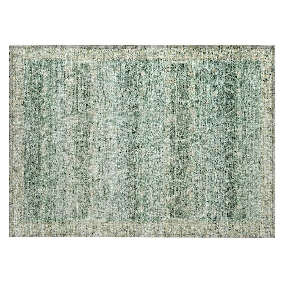 Machine Washable Indoor/Outdoor Chantille ACN2725 Green 2'6" x 3'10" Rug. Picture 1
