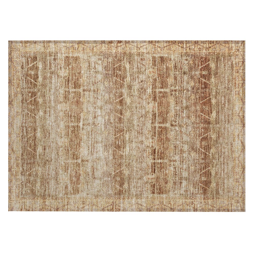 Machine Washable Indoor/Outdoor Chantille ACN2725 Orange 2'6" x 3'10" Rug. Picture 1