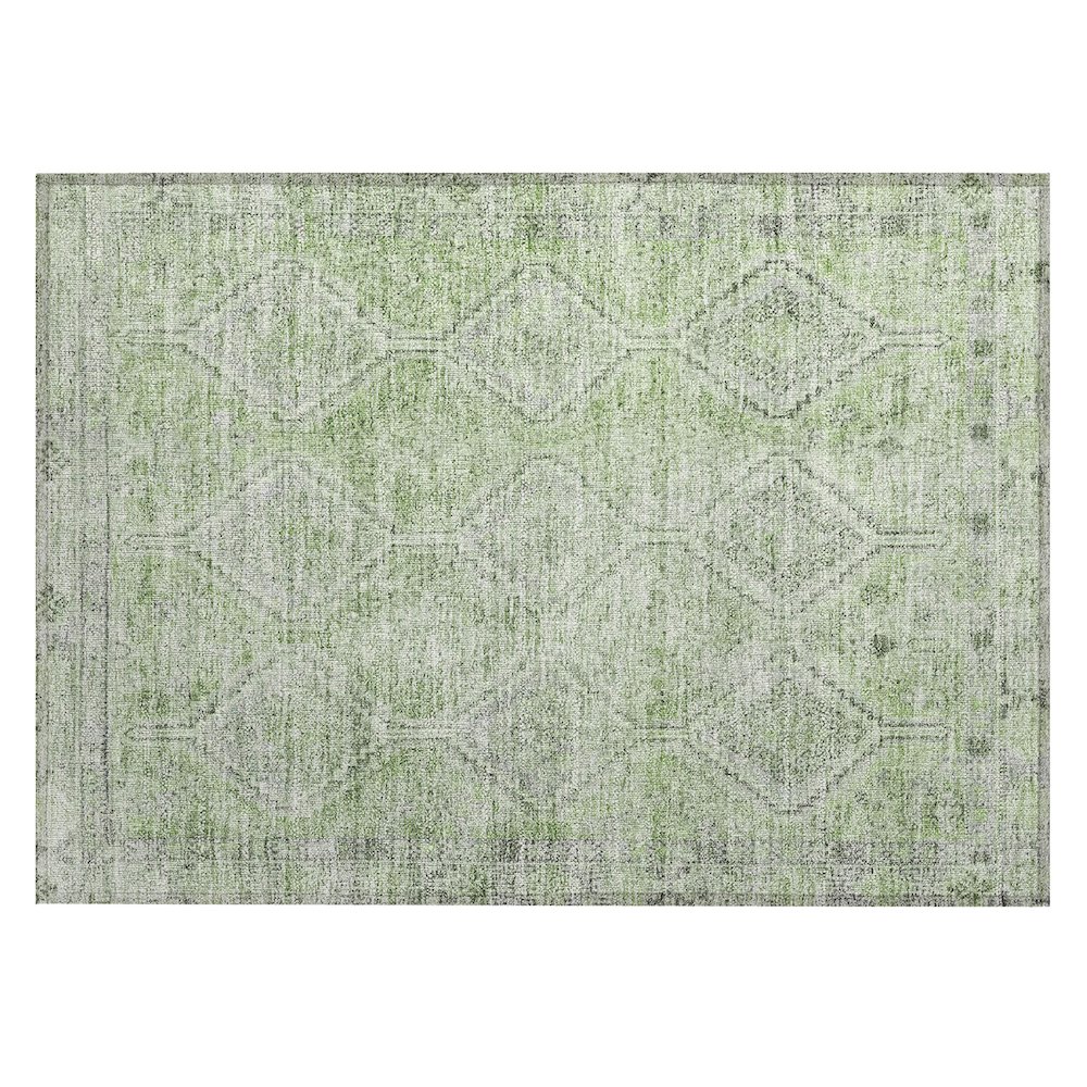 Machine Washable Indoor/Outdoor Chantille ACN2727 Green 2'6" x 3'10" Rug. Picture 1