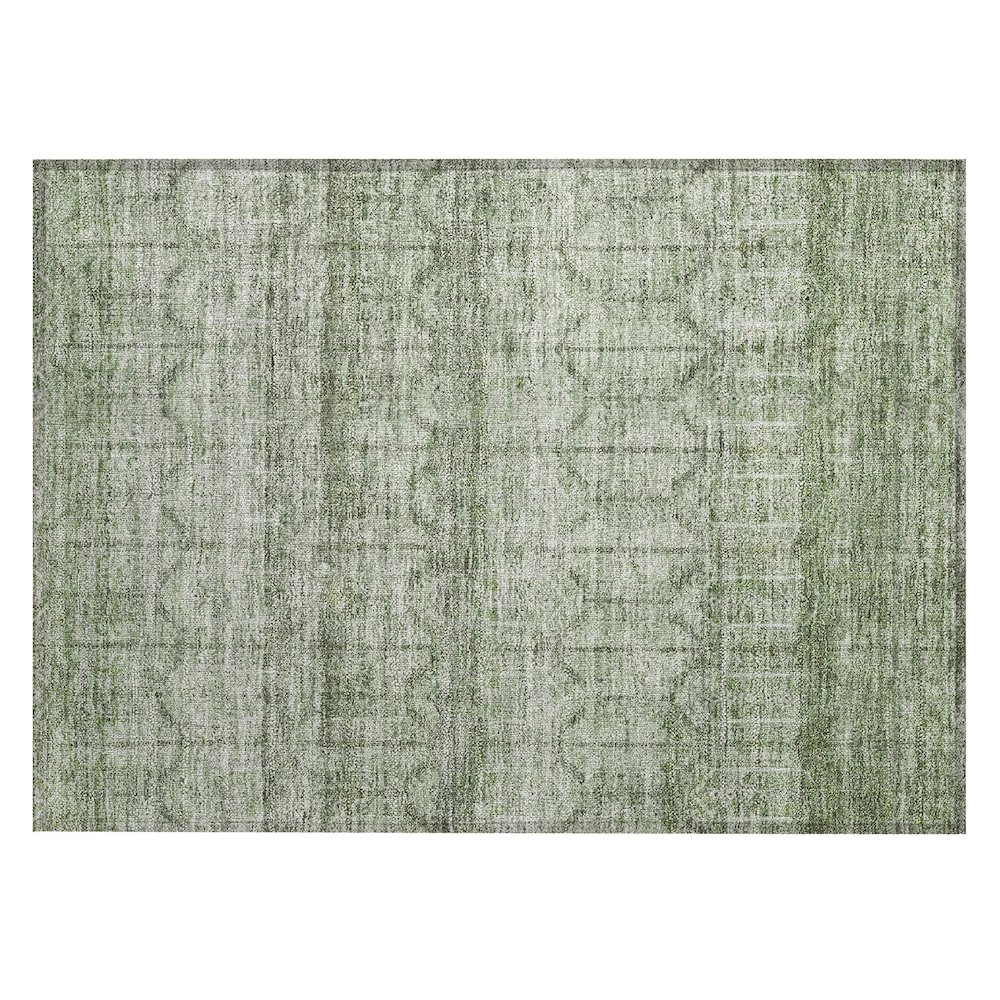 Machine Washable Indoor/Outdoor Chantille ACN2728 Green 2'6" x 3'10" Rug. Picture 1