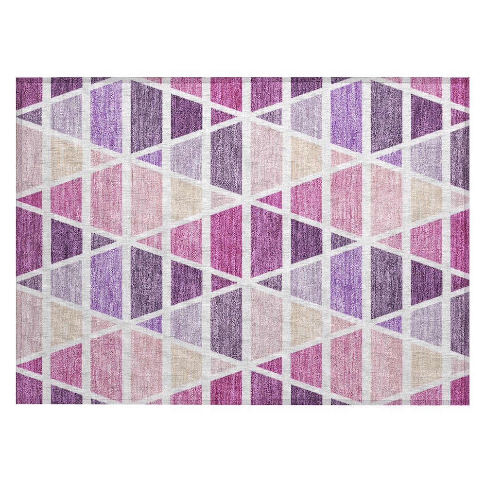 Machine Washable Indoor/Outdoor Chantille ACN2732 Pink 2'6" x 3'10" Rug. Picture 1