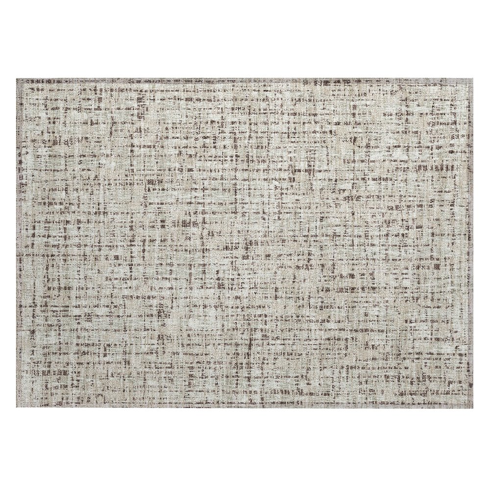 Machine Washable Indoor/Outdoor Chantille ACN2735 Brown 2'6" x 3'10" Rug. Picture 1