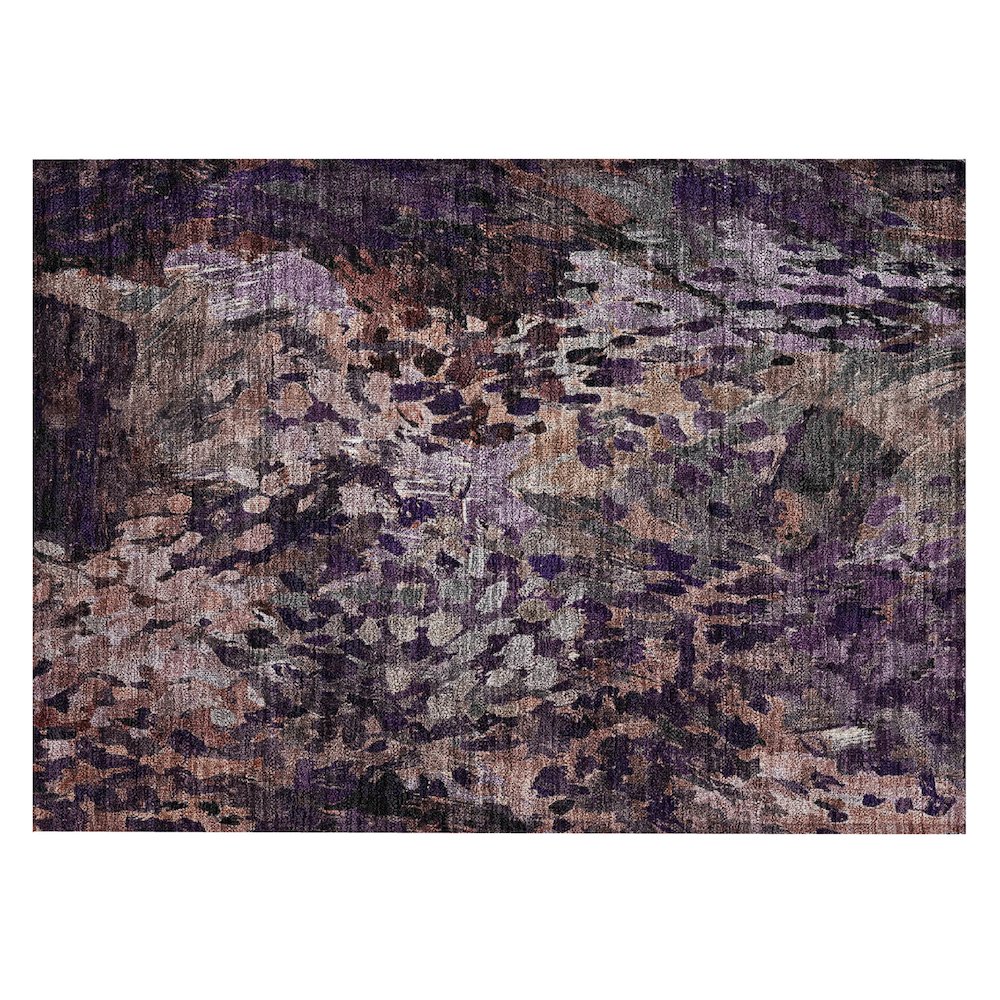 Machine Washable Indoor/Outdoor Chantille ACN2737 Purple 2'6" x 3'10" Rug. Picture 1