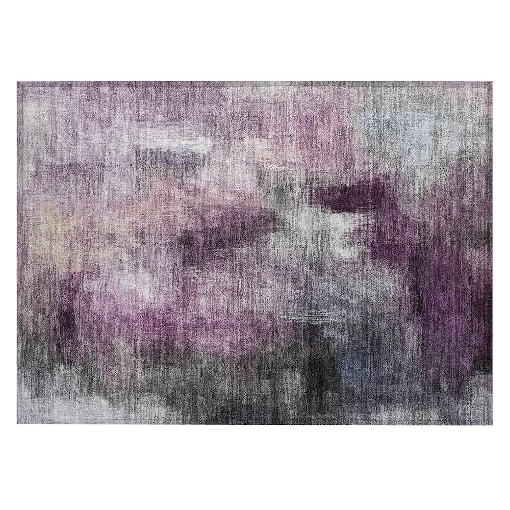 Machine Washable Indoor/Outdoor Chantille ACN2738 Purple 2'6" x 3'10" Rug. Picture 1