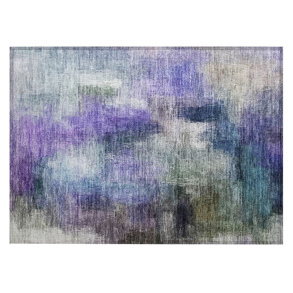 Machine Washable Indoor/Outdoor Chantille ACN2738 Purple 2'6" x 3'10" Rug. Picture 1