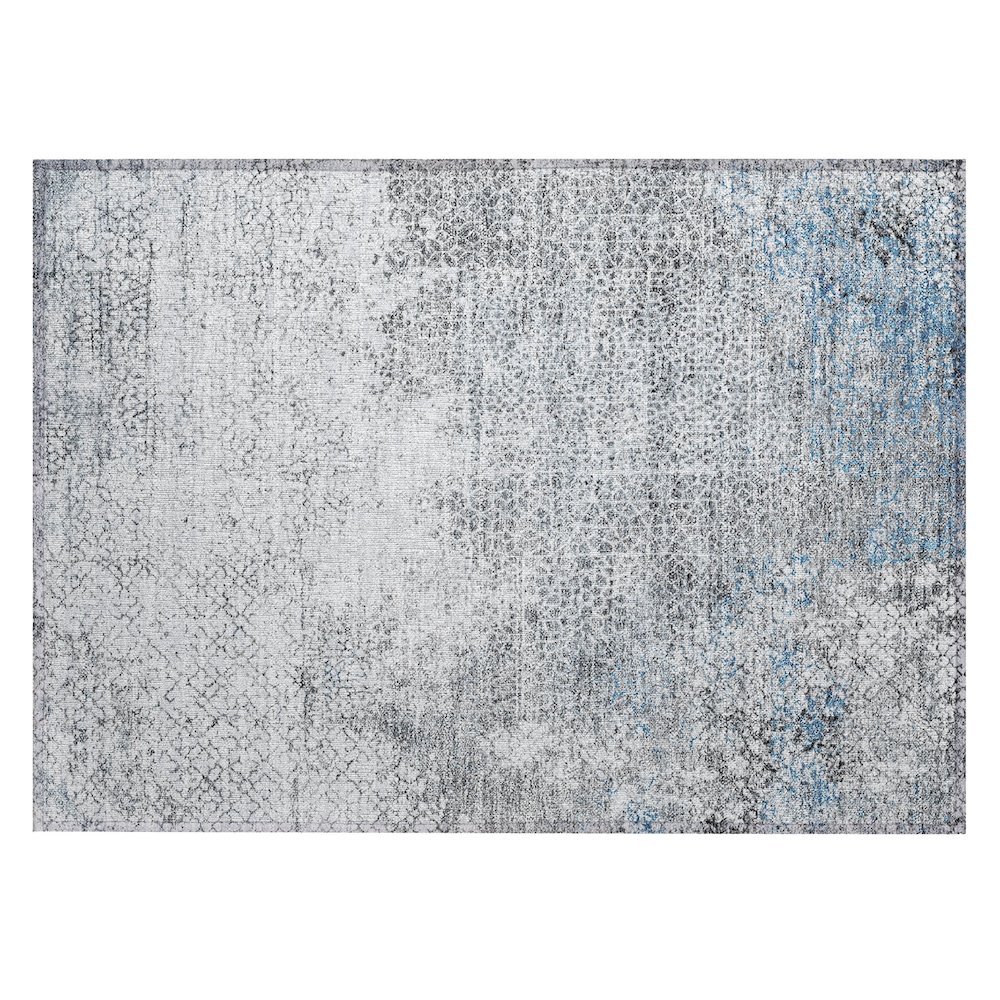 Machine Washable Indoor/Outdoor Chantille ACN2743 Blue 2'6" x 3'10" Rug. Picture 1