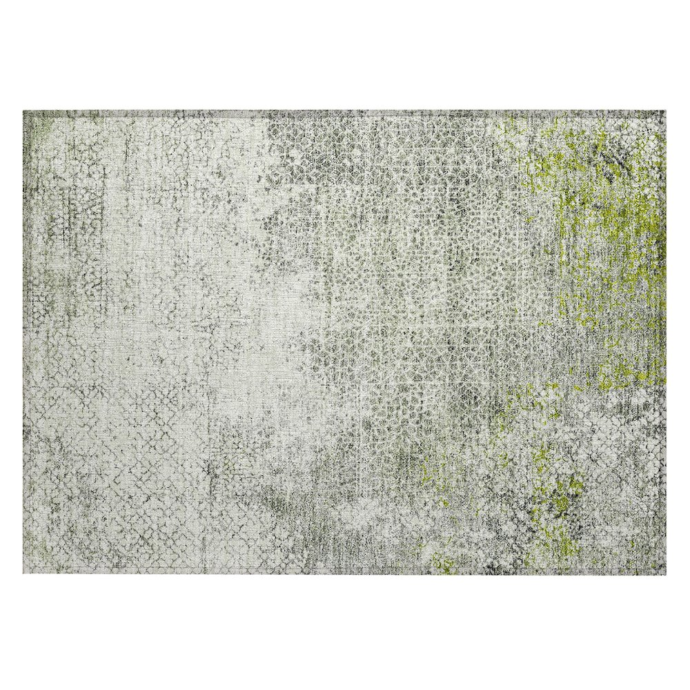 Machine Washable Indoor/Outdoor Chantille ACN2743 Green 2'6" x 3'10" Rug. Picture 1