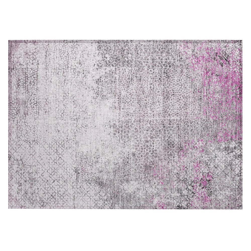 Machine Washable Indoor/Outdoor Chantille ACN2743 Pink 2'6" x 3'10" Rug. Picture 1