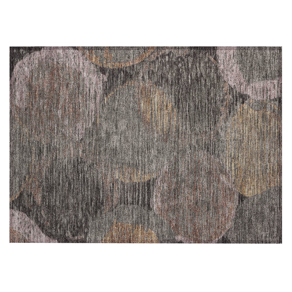 Machine Washable Indoor/Outdoor Chantille ACN2744 Brown 2'6" x 3'10" Rug. Picture 1