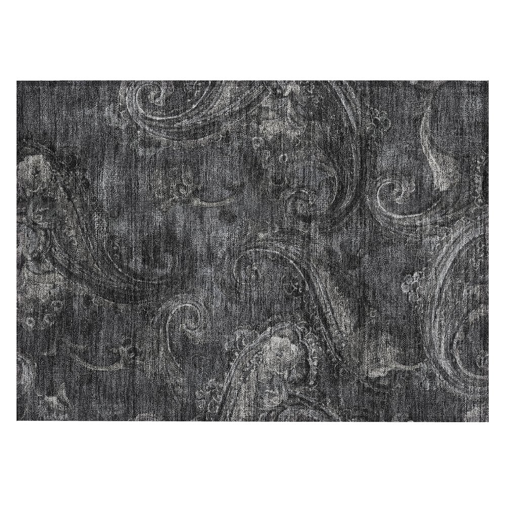Machine Washable Indoor/Outdoor Chantille ACN2748 Gray 2'6" x 3'10" Rug. Picture 1