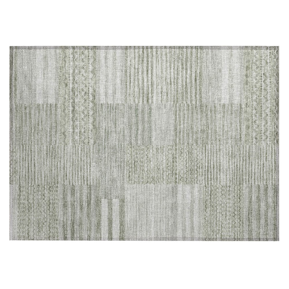 Machine Washable Indoor/Outdoor Chantille ACN2749 Green 2'6" x 3'10" Rug. Picture 1