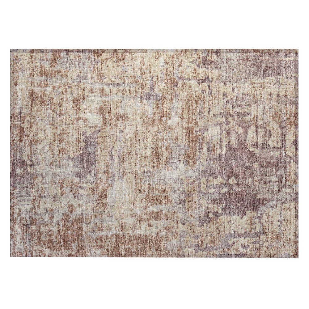 Machine Washable Indoor/Outdoor Chantille ACN2750 Orange 2'6" x 3'10" Rug. Picture 1