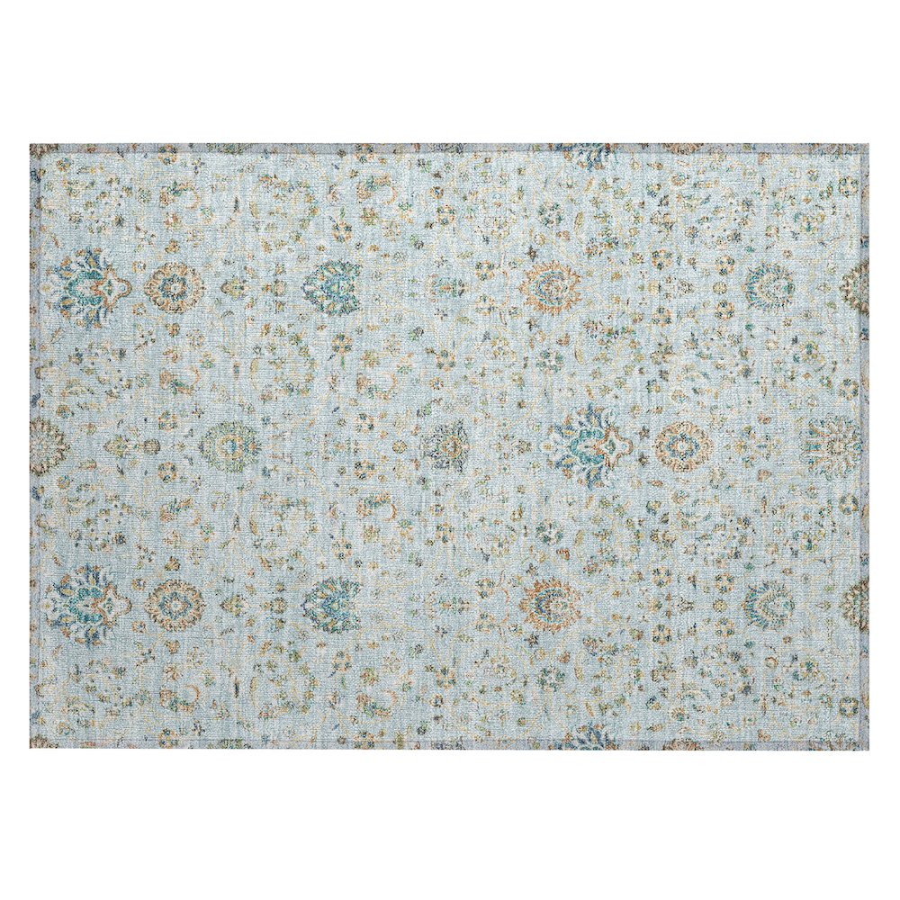 Machine Washable Indoor/Outdoor Chantille ACN2758 Blue 2'6" x 3'10" Rug. Picture 1