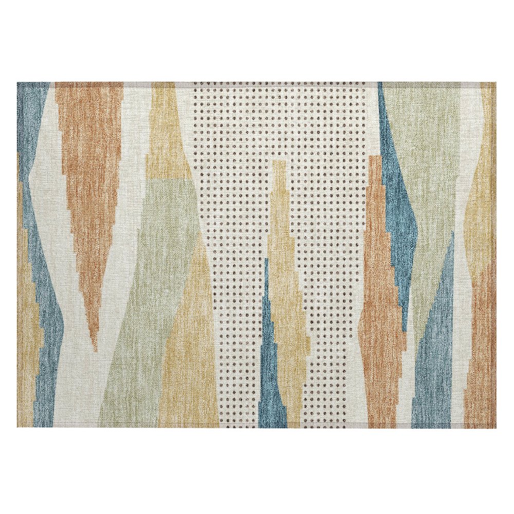 Machine Washable Indoor/Outdoor Chantille ACN2761 Ivory 2'6" x 3'10" Rug. Picture 1