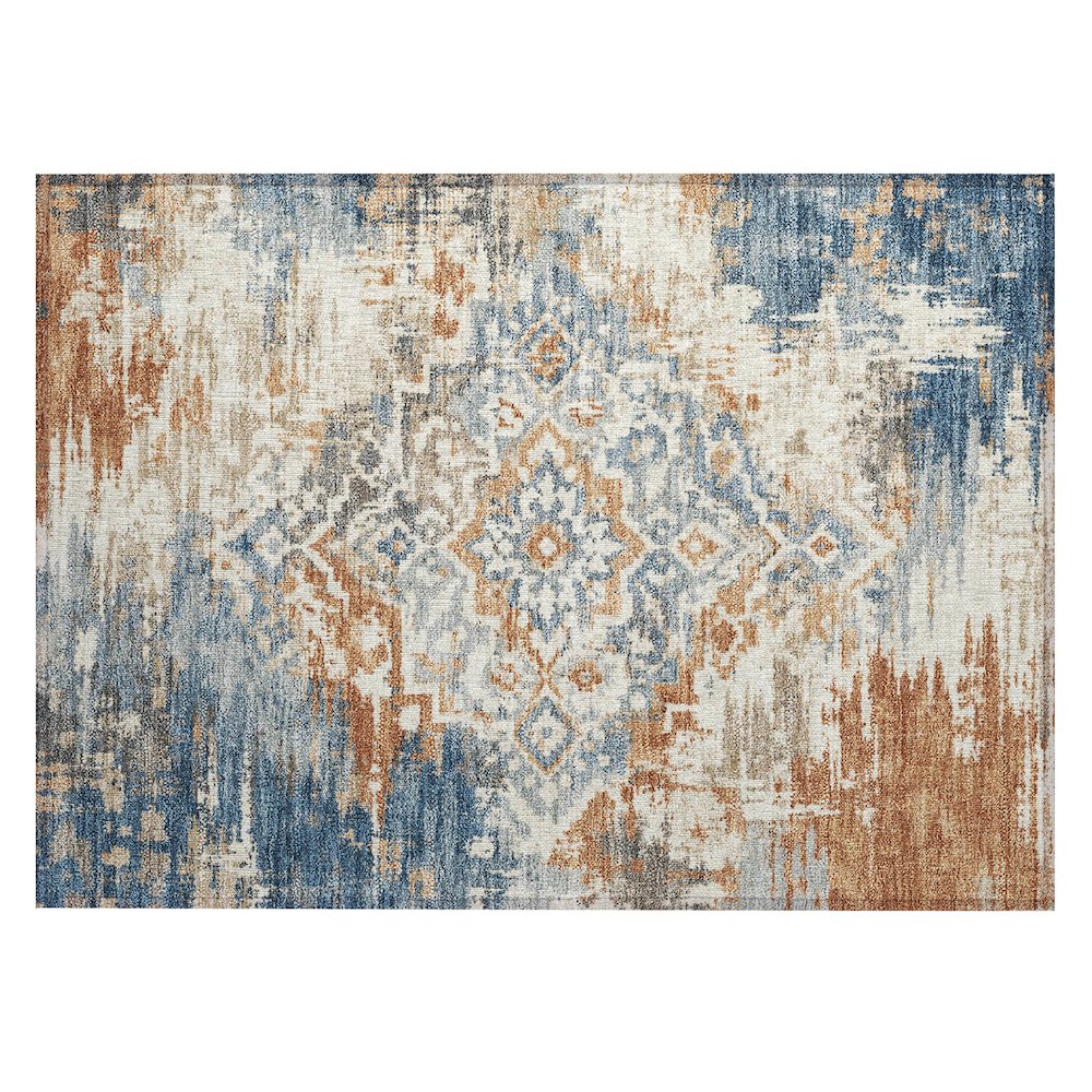 Machine Washable Indoor/Outdoor Chantille ACN2765 Ivory 2'6" x 3'10" Rug. Picture 1