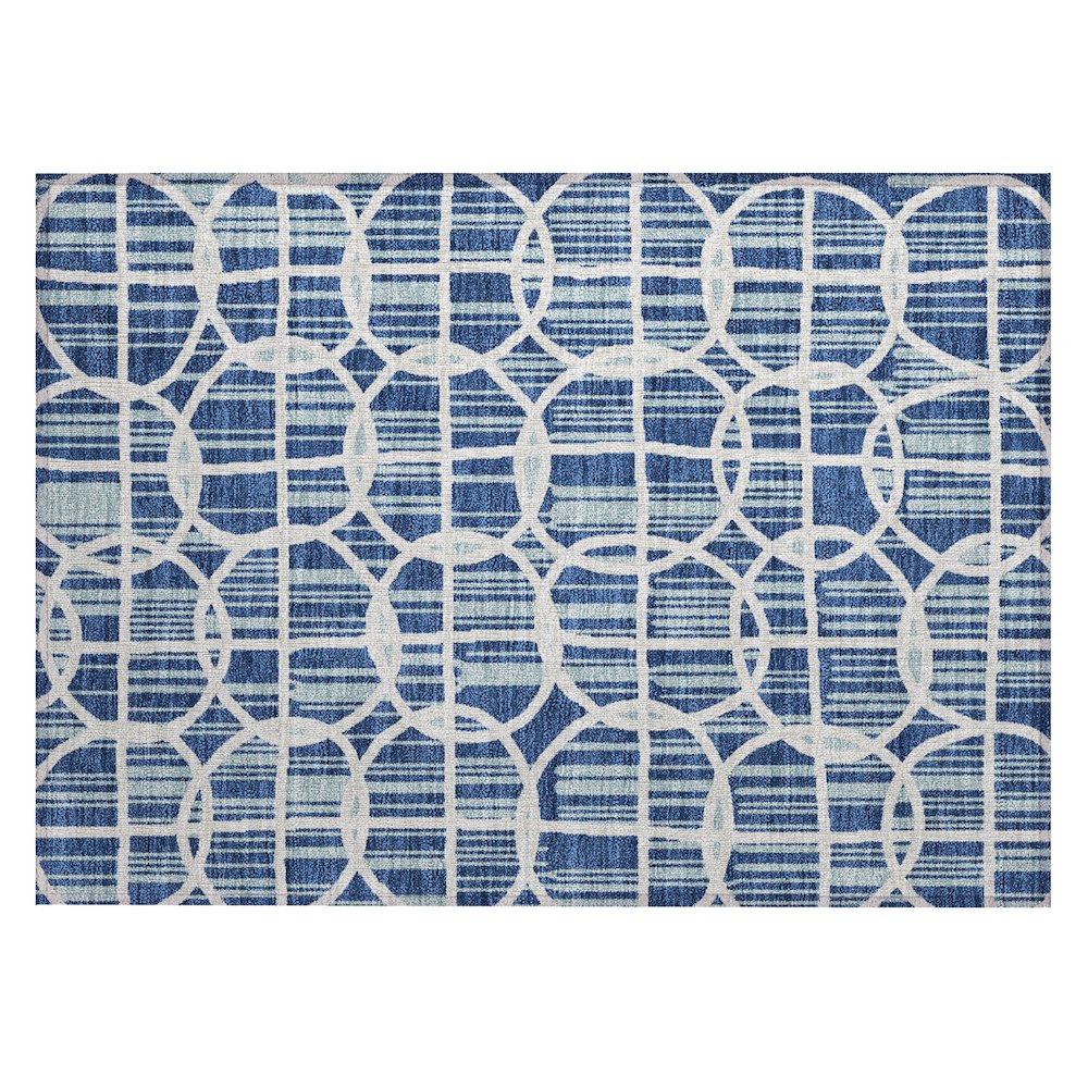 Machine Washable Indoor/Outdoor Chantille ACN2769 Blue 2'6" x 3'10" Rug. Picture 1