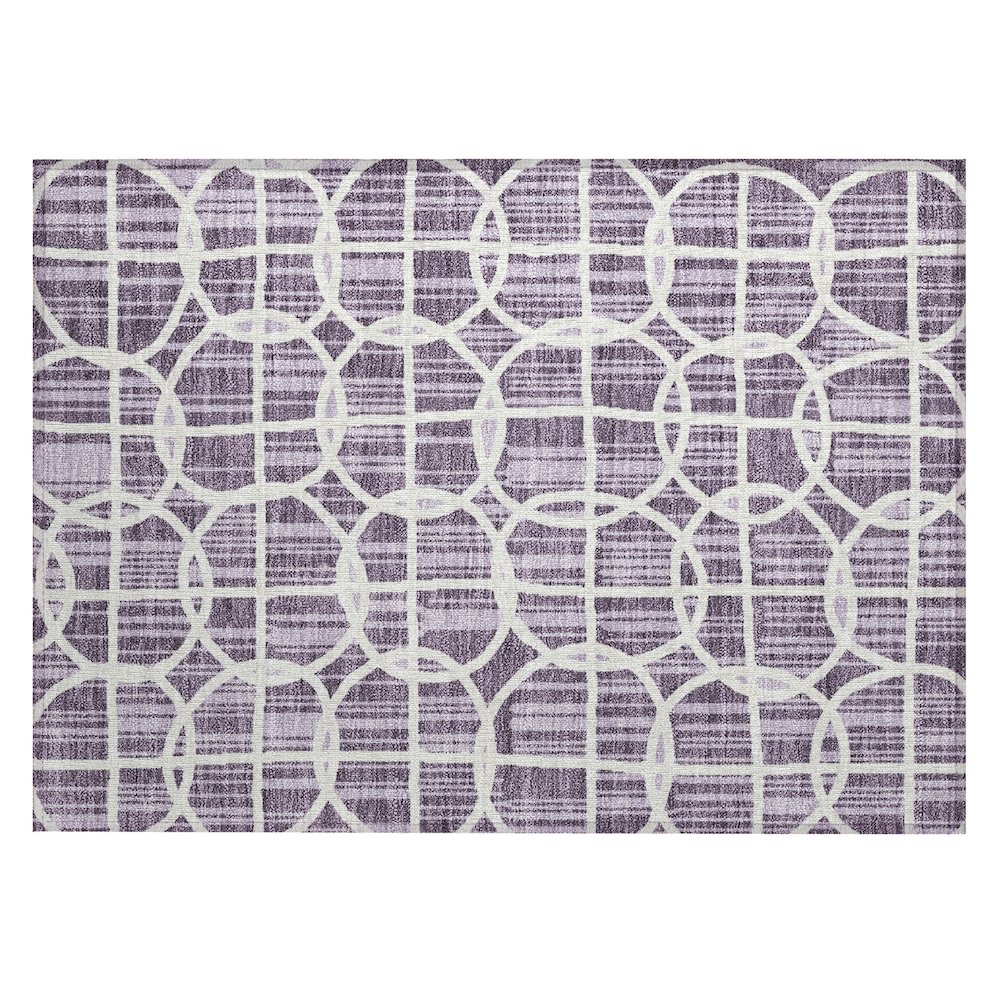 Machine Washable Indoor/Outdoor Chantille ACN2769 Purple 2'6" x 3'10" Rug. Picture 1