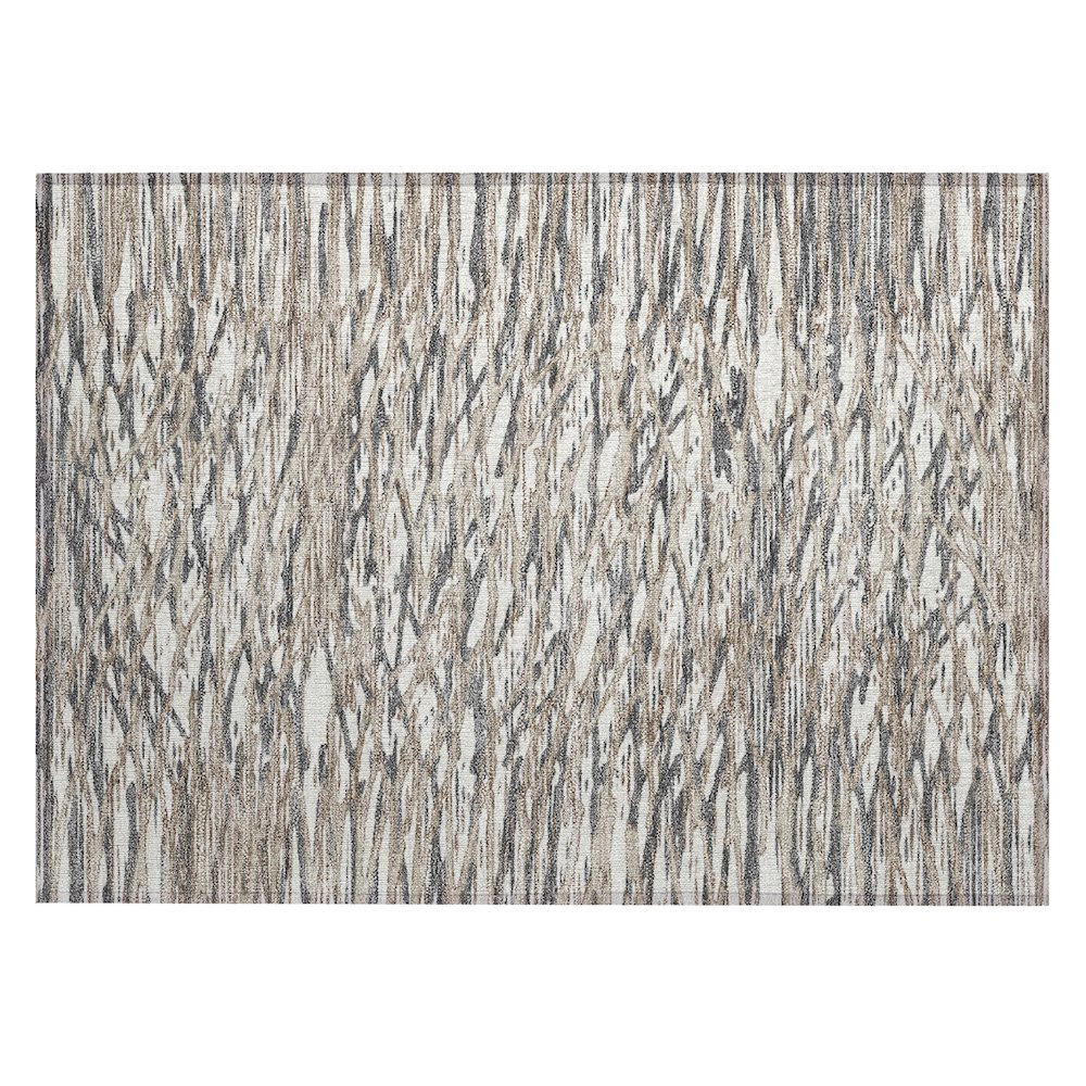 Machine Washable Indoor/Outdoor Chantille ACN2771 Brown 2'6" x 3'10" Rug. Picture 1