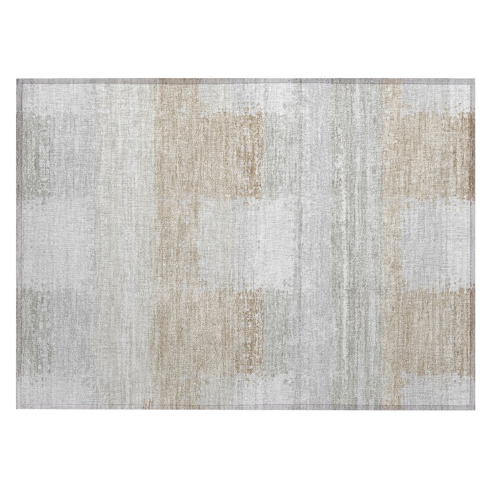 Machine Washable Indoor/Outdoor Chantille ACN2772 Gray 2'6" x 3'10" Rug. Picture 1