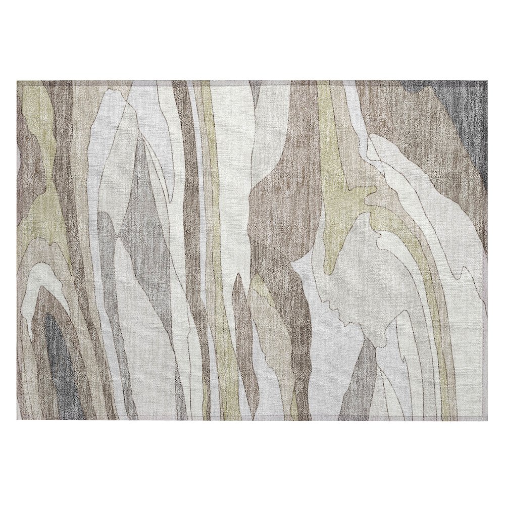 Machine Washable Indoor/Outdoor Chantille ACN2777 Ivory 2'6" x 3'10" Rug. Picture 1