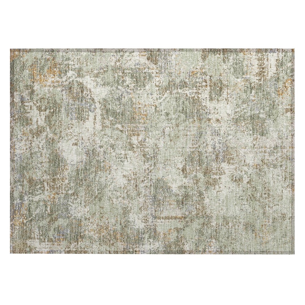 Machine Washable Indoor/Outdoor Chantille ACN2779 Green 2'6" x 3'10" Rug. Picture 1