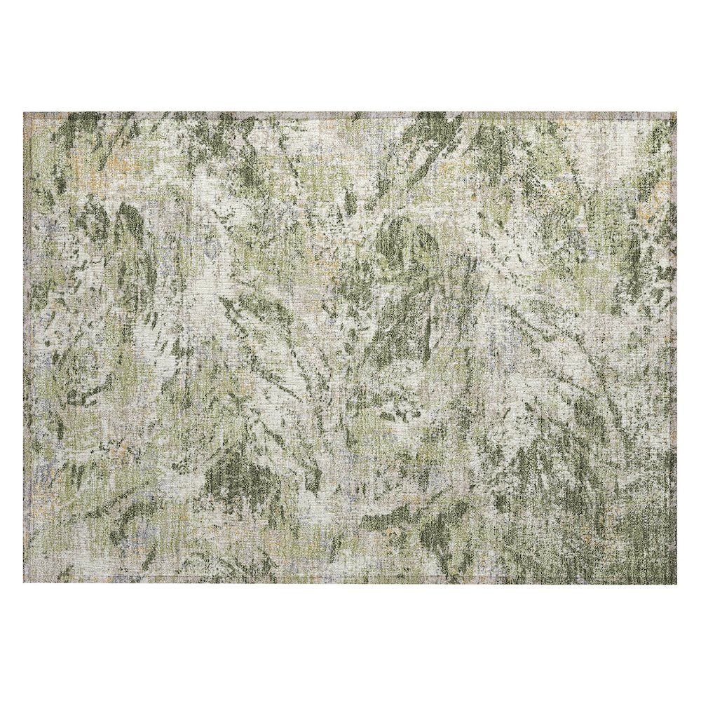 Machine Washable Indoor/Outdoor Chantille ACN2779 Green 2'6" x 3'10" Rug. Picture 1