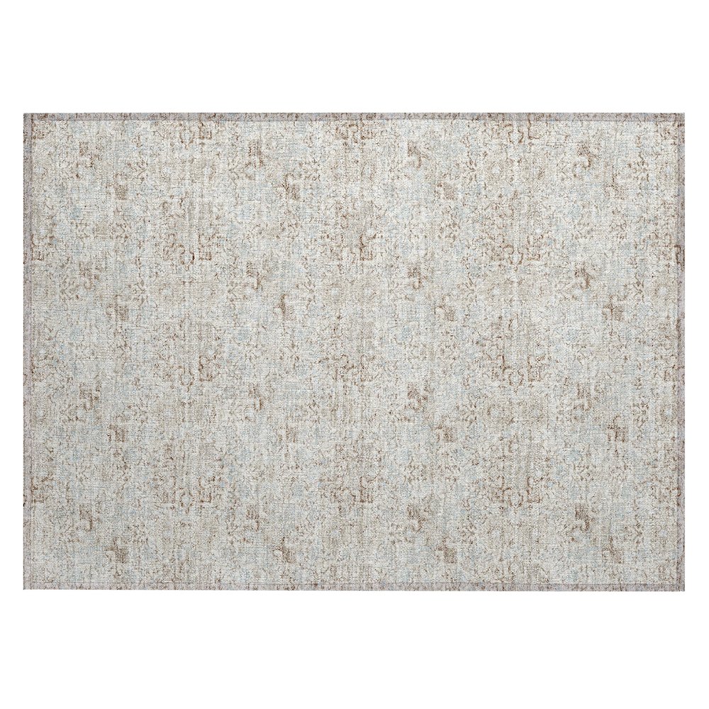 Machine Washable Indoor/Outdoor Chantille ACN2783 Ivory 2'6" x 3'10" Rug. Picture 1