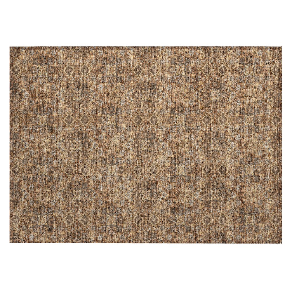 Machine Washable Indoor/Outdoor Chantille ACN2783 Orange 2'6" x 3'10" Rug. Picture 1