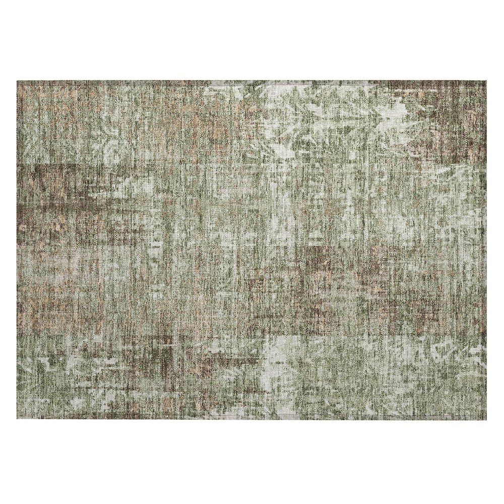 Machine Washable Indoor/Outdoor Chantille ACN2785 Green 2'6" x 3'10" Rug. Picture 1