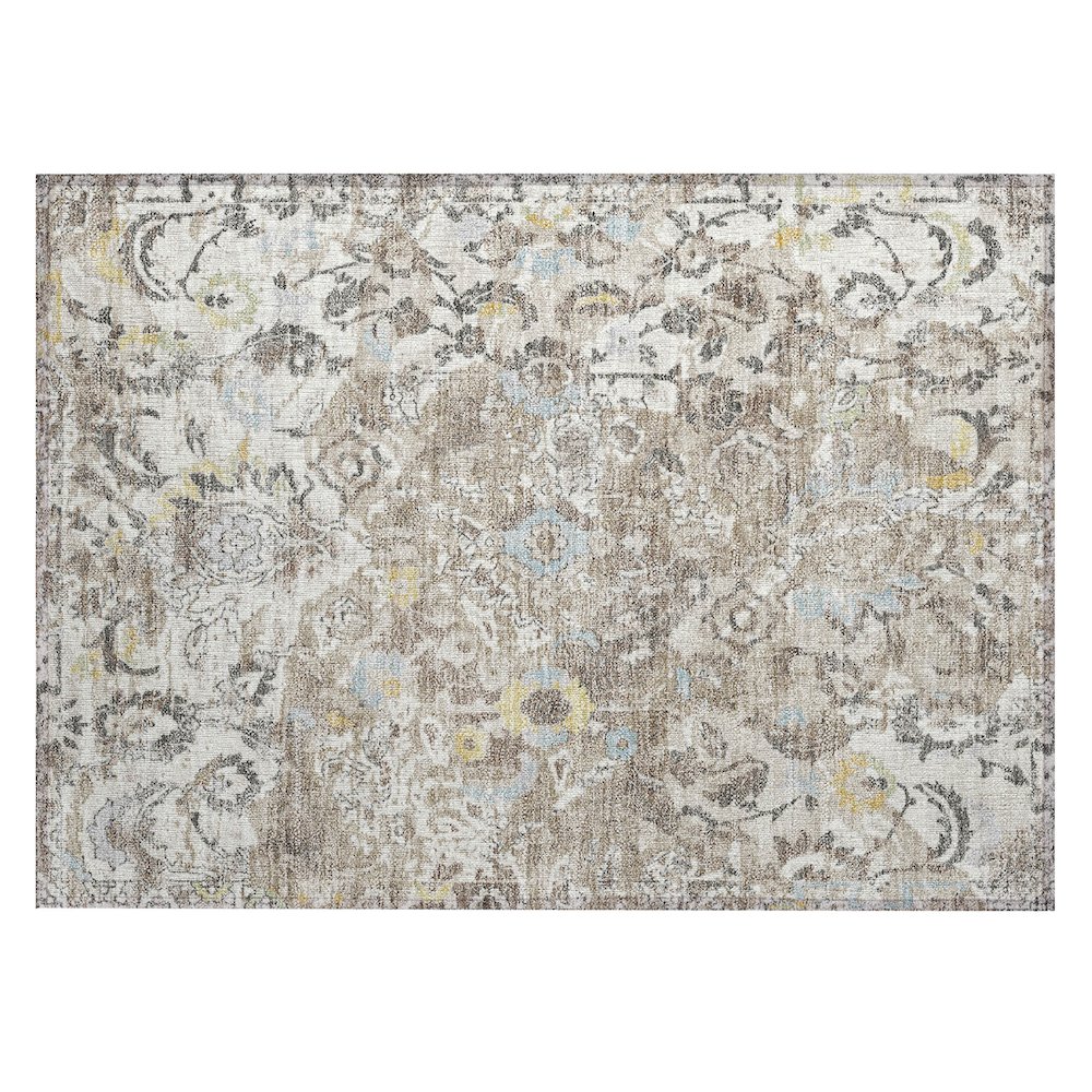 Machine Washable Indoor/Outdoor Chantille ACN2791 Ivory 2'6" x 3'10" Rug. Picture 1