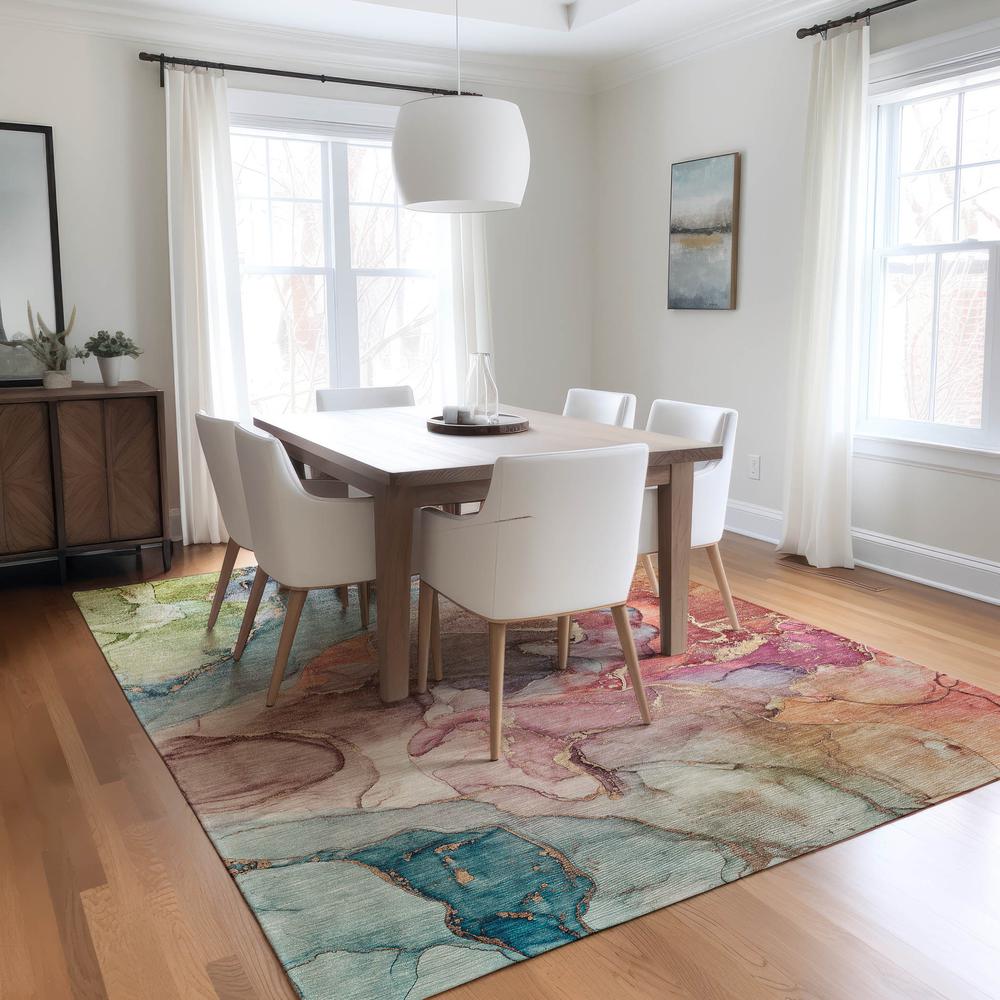 Chantille ACN500 Blue 3' x 5' Rug. Picture 7