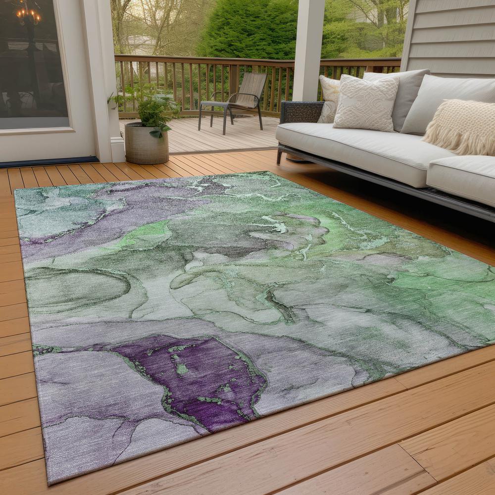 Chantille ACN500 Green 3' x 5' Rug. Picture 9