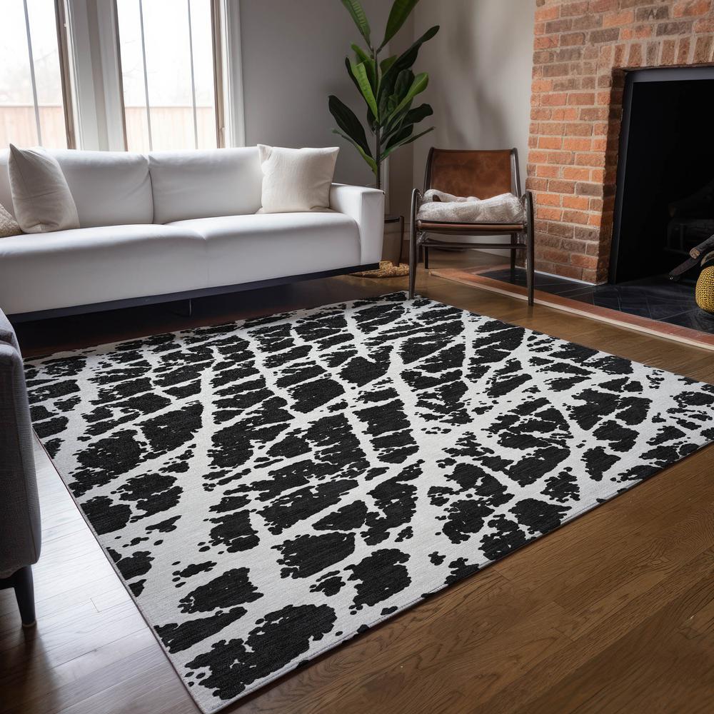 Chantille ACN501 Black 3' x 5' Rug. Picture 7