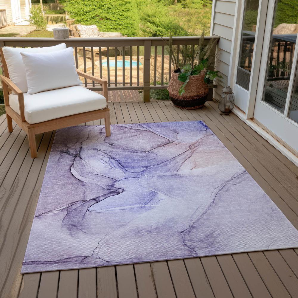 Chantille ACN502 Purple 3' x 5' Rug. Picture 9