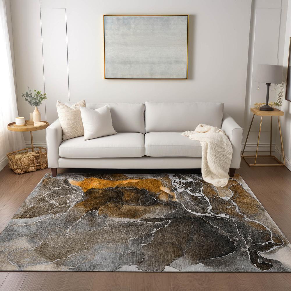 Chantille ACN503 Brown 3' x 5' Rug. Picture 7