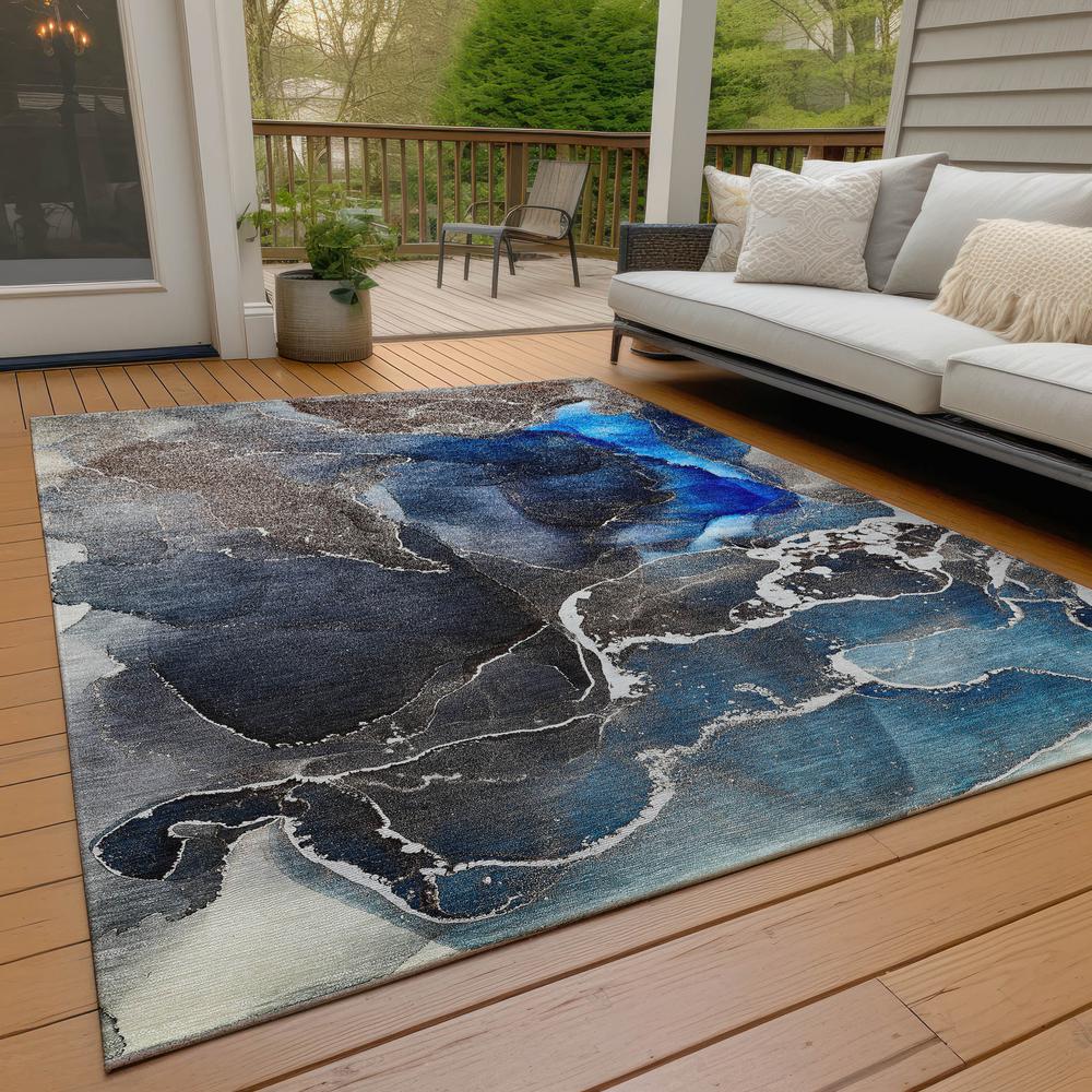 Chantille ACN503 Blue 3' x 5' Rug. Picture 9