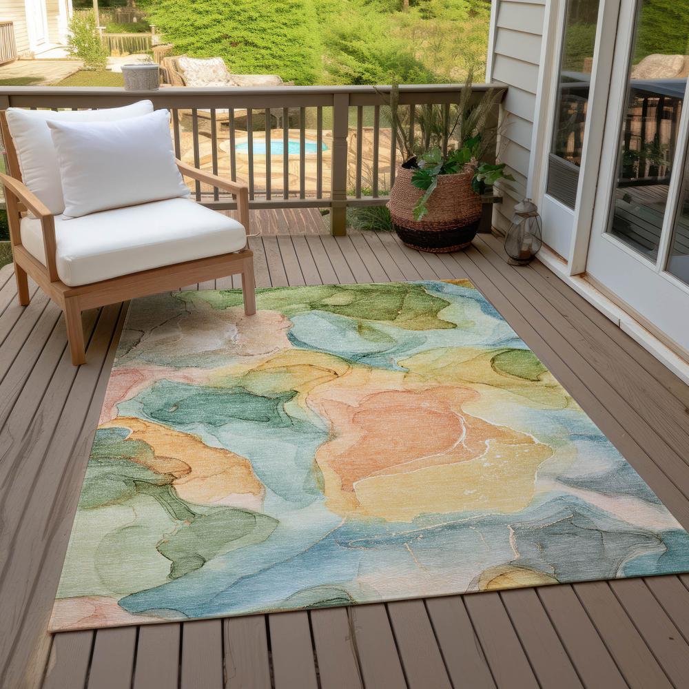 Chantille ACN504 Blue 3' x 5' Rug. Picture 9