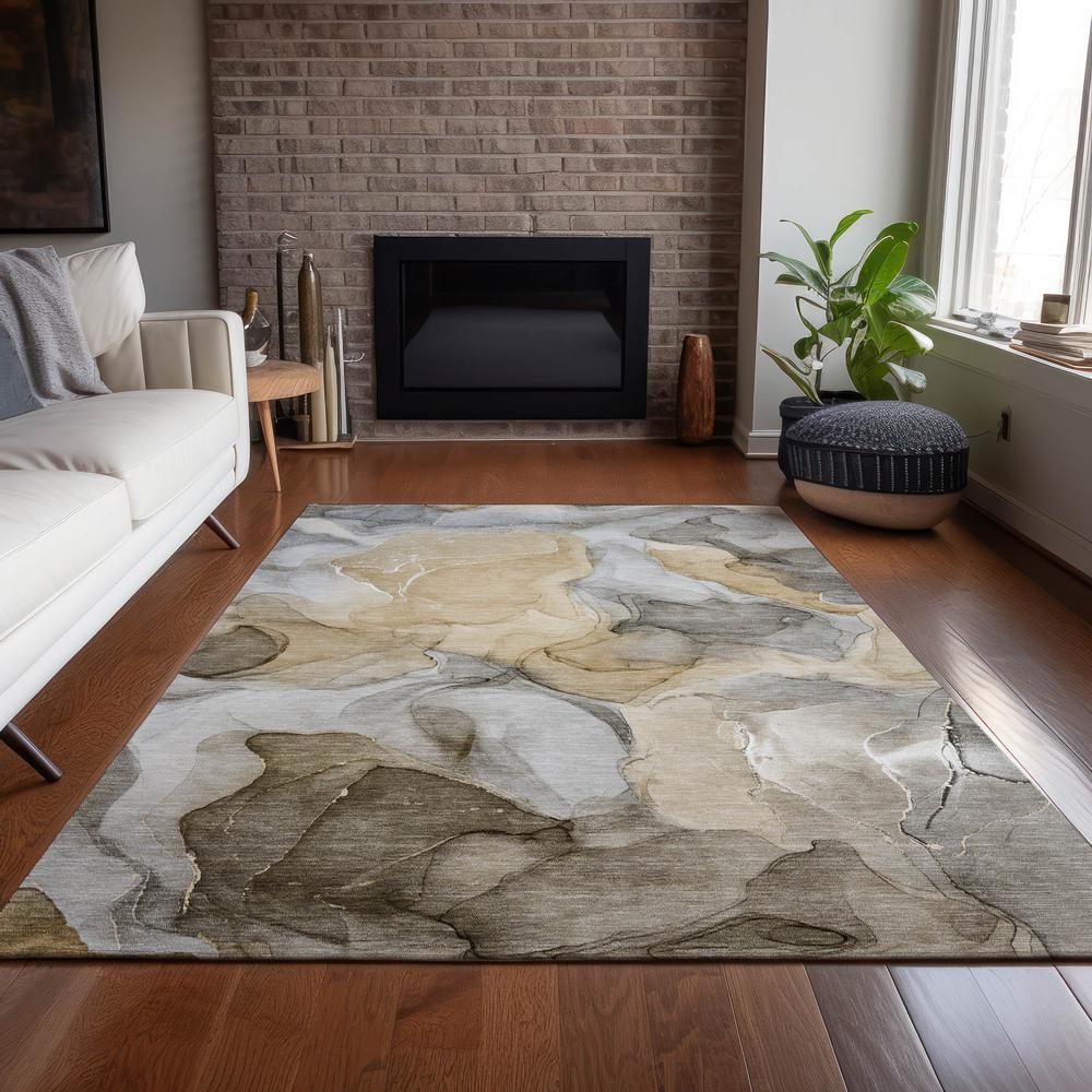 Chantille ACN504 Brown 3' x 5' Rug. Picture 7