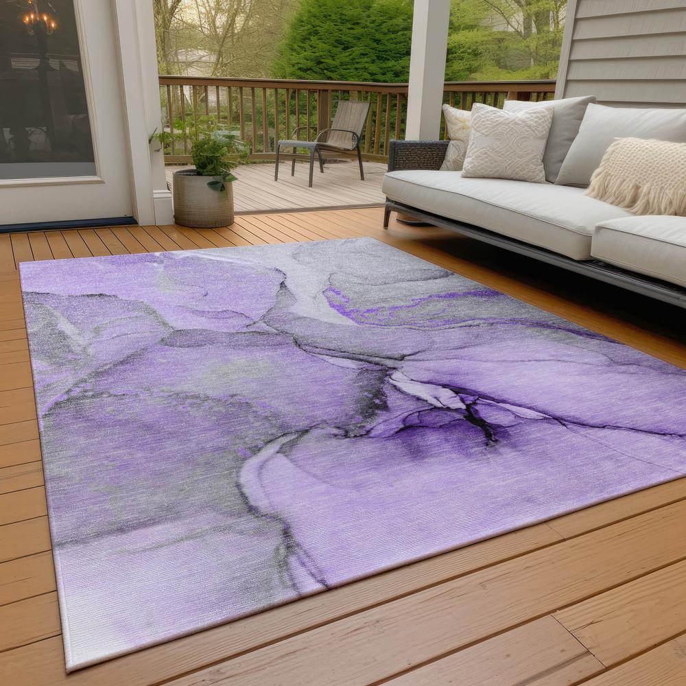 Chantille ACN506 Purple 3' x 5' Rug. Picture 9