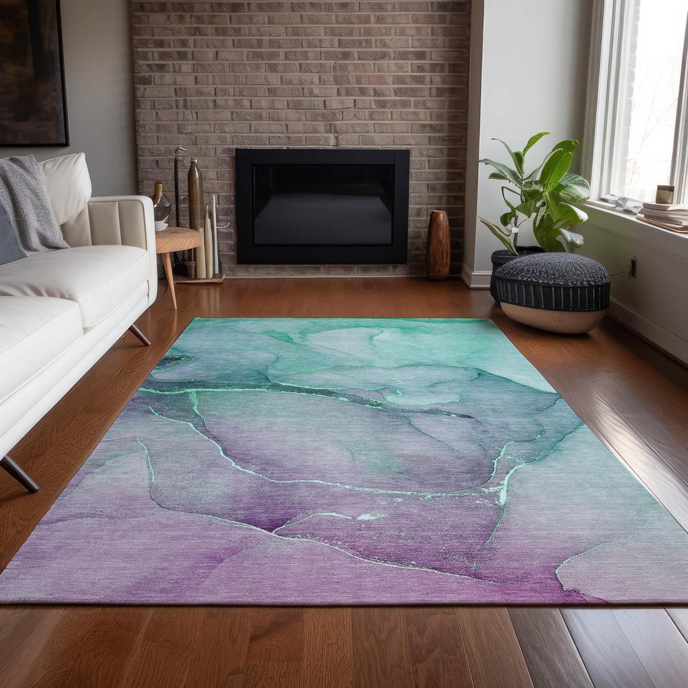 Chantille ACN508 Green 3' x 5' Rug. Picture 8