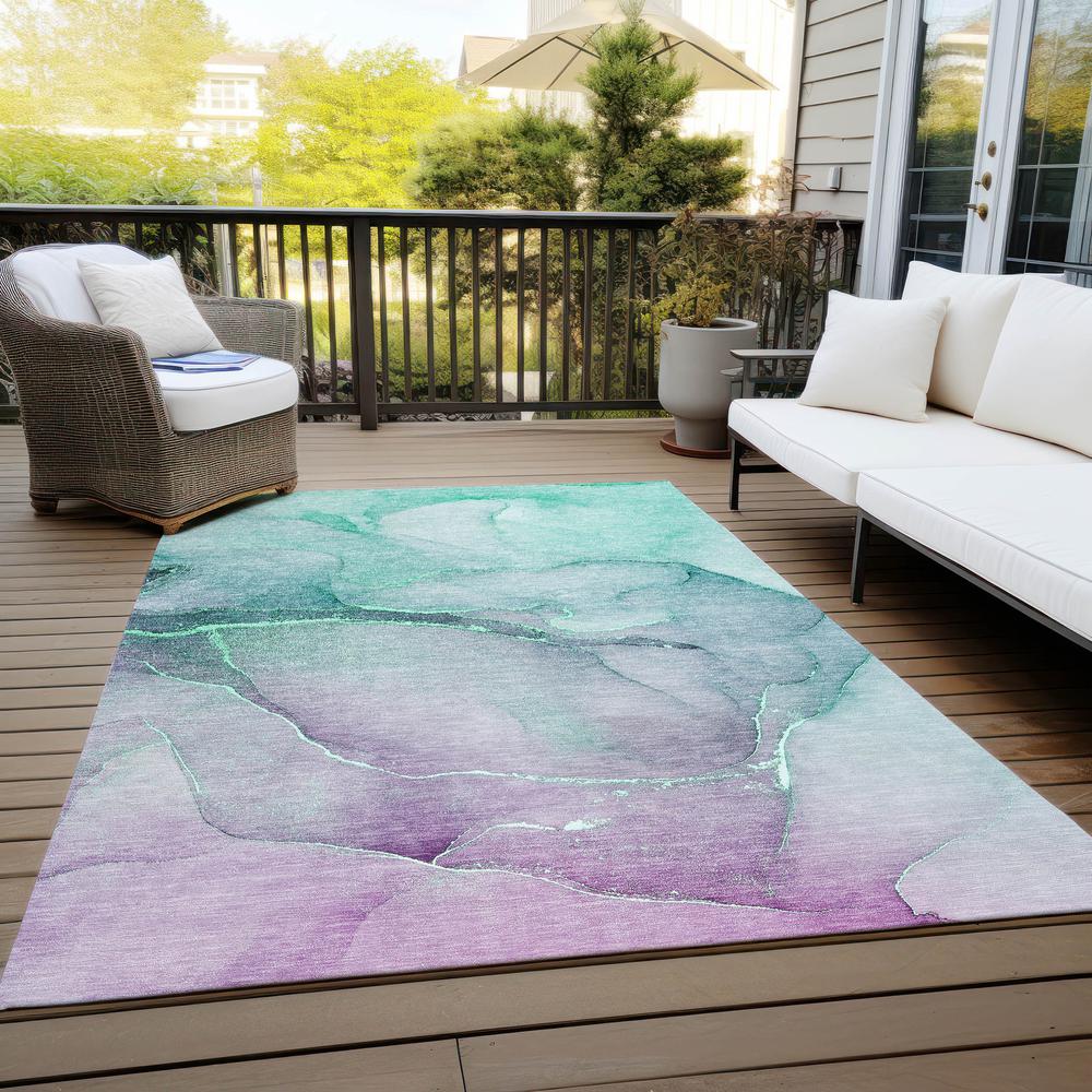 Chantille ACN508 Green 3' x 5' Rug. Picture 9