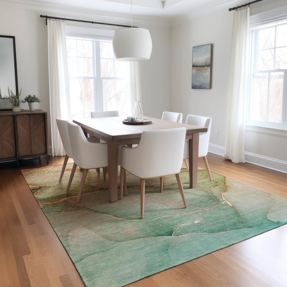 Chantille ACN508 Teal 3' x 5' Rug. Picture 6