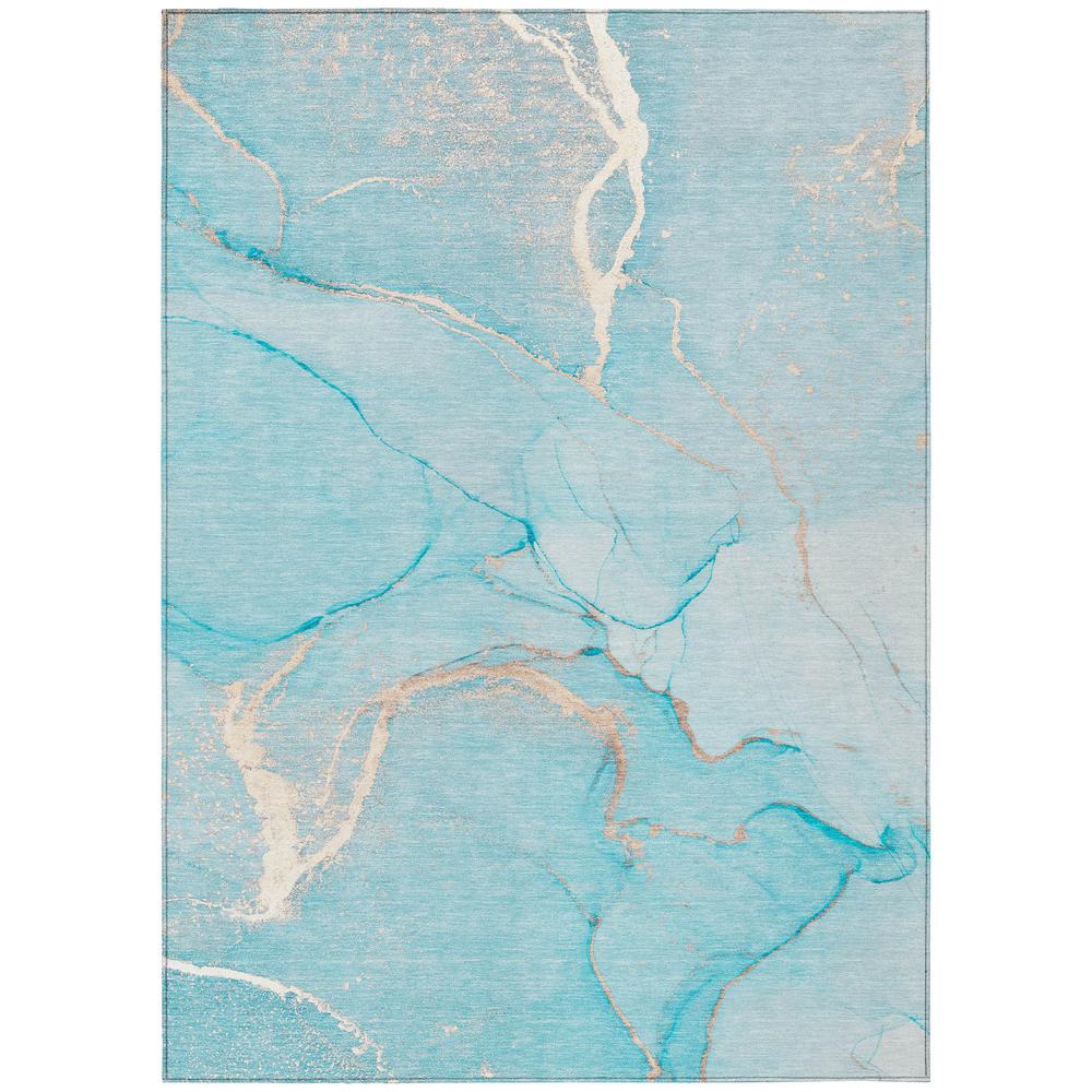 Chantille ACN510 Teal 3' x 5' Rug. Picture 1