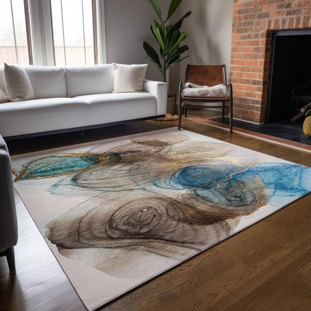 Chantille ACN513 Brown 3' x 5' Rug. Picture 7